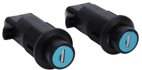 Garsent Juego de Cerraduras para Alforjas de Motocicleta con 2 Llaves Universales para Alforjas Rígidas RS, Kit de Bloqueo Seguro de Alta Resistencia de Metal ABS Fácil Instalación