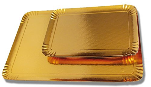 FaisTonGateau - 25 plateaux traiteur or - plateau 28x42 cm