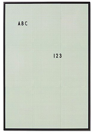 Design Letters Letterboard A2 Grün | Stecktafel 66x45 cm | Memoboard | Filz-Buchstabentafel zur Dekoration | Message Board für zimmer deko, büro deko, Wanddeko | Stecktafel Buchstaben | Memotafel