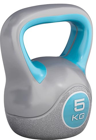 GORILLA SPORTS® Kettlebell - 2kg, 3kg, 4kg, 5kg, 6kg, 8kg, 10kg, 12kg, 14kg, 16kg, 18kg, 20kg Gewichte, Einzeln/Set, mit/ohne Ablage, Kunststoff - Kugelhantel, Schwunghantel, Kugelgewicht