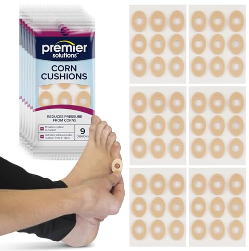Premier Solutions Adhesive Corn Cushions for Foot Care - 54 Count
