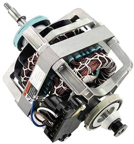 0EM 279827 Dryer Drive Motor with Pulley (Upgraded Blower Shaft Length) by puxyblue - Compatible with MayTag Kitchenaid Kenmore Whirlpool Dryer Motor Replaces AP3094245, EAP334304, PS334304,W10194250