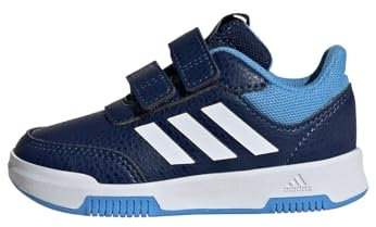 adidas Jungen Unisex Kinder Tensaur Hook and Loop Shoes Laufschuhe, Dark Blue/Cloud White/Blue Burst, 23.5 EU