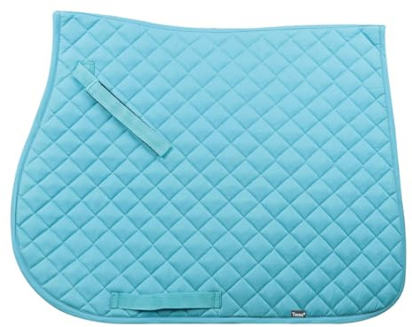 Sotto-selle Salto Tecno Simple, Doux et Résistant, Indispensable pour Protéger le Cheval des Traumatismes et des Chocs Excessifs, Sobre et Élégant (Complet, Bleu Azur)