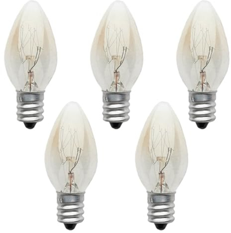 Monozoz 3/5 Ampoule À Sel 220V10W E12, Ampoules De Lampe À Sel, Ampoule De Lampe À Roche De Sel, Ampoule De Nuit E12 De L'Hima Laya, Ampoules D'éclairage De Remplacement pour Chauffe-Bougies