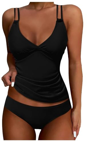 Generico Trikini Donna Mare Push up Costume Intero Perizoma Costumi Interi contenitivi Pancia Slip Modellante Snellente Bikini Uncinetto Hot Imbottito