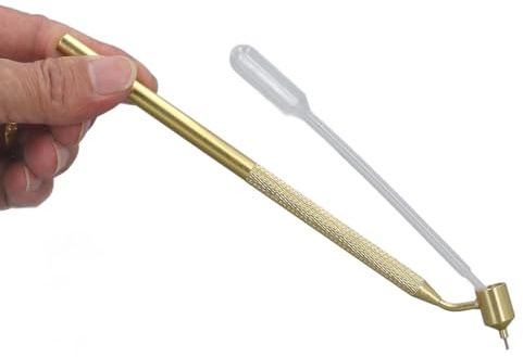 KKPLZZ Fine Line Paint Pen Slanting Fluid Writer Detailing Painting Applicator for Rock Chip Scratch Repair with Dropper (0.7mm)