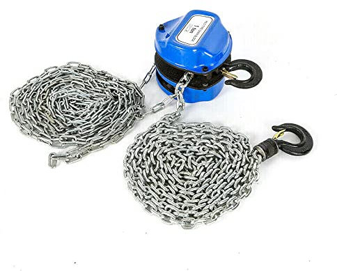 Flaschenzug,Kettenzug 1000Kg Profi Kettenflaschenzug 4 Meter Kettenzug Flaschenzug Hebezug Handkran Handkettenzüge zum Heben und Ziehen