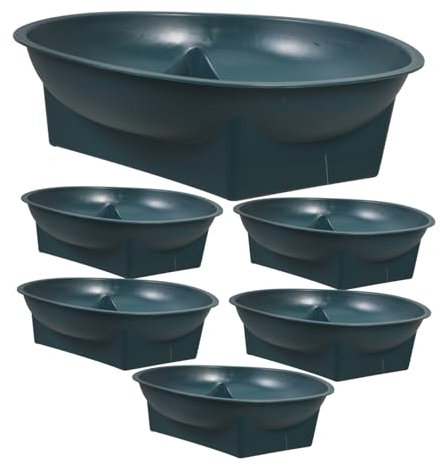 Mikikit Portafiori Commemorativo per Cimitero Ciotole Floreali in Set 6 Contenitori per Composizioni Floreali per Cerimonie e Memoriali