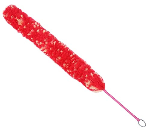Flöjt rengöringspinnborste premium röd nylon långt handtag milt rengöringsverktyg för flöjtunderhållsmusik instrumenttillbehör 1 bit