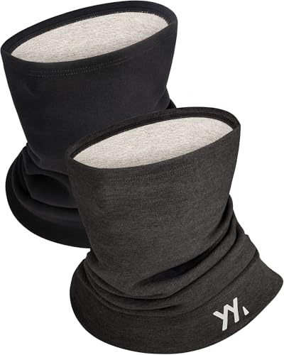 YANIKY Cache-cou d'hiver, écharpe en polaire en laine pour le cou, masque de protection faciale coupe-vent pour homme et femme, One Size