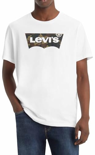Levi's Housemark Graphic Tee, Uomo, Hm Ssnl Filll White, L