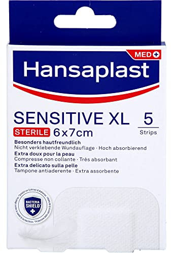 Hansaplast Steril Sensitive Wundverband, 6 x 7 cm, 5 Stück