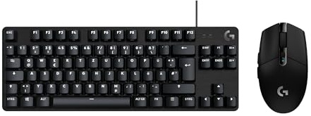 Logitech G305 Lightspeed kabellose Gaming-Maus und G413 TKL SE mechanische Gaming-Tastatur – Maus mit Hero Sensor Uns kompakte Tastatur – PC/Mac - Schwarz