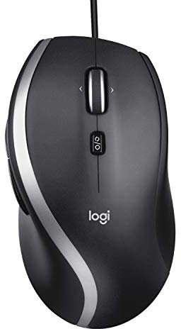 Logitech M500s Advanced Corded Mouse with Advanced Hyper-Fast Scrolling & Tilt, Customizable Buttons, High Precision Tracking with DPI Switch, USB Plug & Play