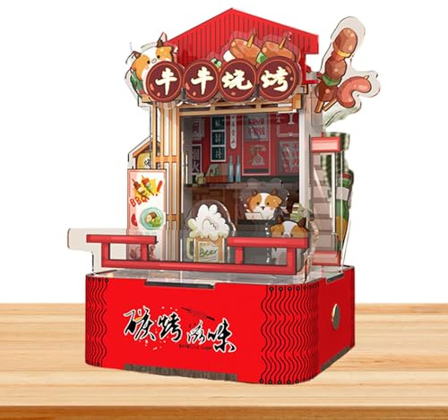 Luz de noche, | Lámpara de mesa pequeña Puzzle | Lámpara de escritorio de dormitorio, kit de construcción de maquetas, luz nocturna linda para el hogar, el dormitorio, la mesa