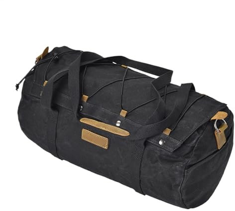 Motorcycle Bags Portable Hangable Canvas Bike Rear Storage Backpack