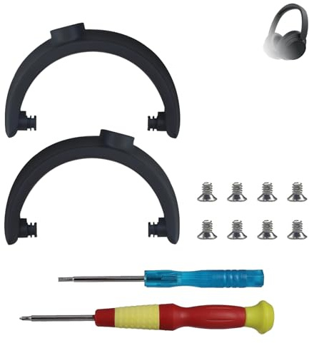 Adhiper Headband Hinge Swivel Replacement Parts Repair Kit Accessories for Sony WH-CH720N(WHCH720N) Headphone,Plastic Hanger Bracket Attachment Rotation Joint Pivot（Black）