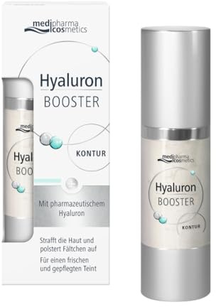 Hyaluron Booster Contour raffermit la peau, avec vitamine A et acide hyaluronique, medipharma cosmetics, 30 ml