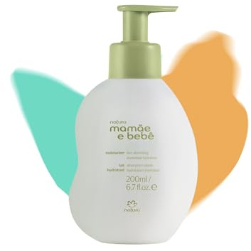 NATURA - Latte Idratante Corpo Mamae e Bebe - Per l'Igiene del Bambino - Idrata e Conforte - Testato Dermatologicamente - Approvato dai Pediatri - 100% Vegan - Cruelty Free - Flacone pompa da 200 ml