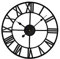 Timelike Stunning Silent Skeleton Indoor/Garden Large Wall Clock Roman Numeral Open Face Metal Clock Round Iron