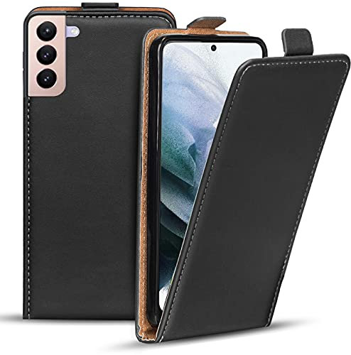 Verco Flip Cover für Samsung Galaxy S22 Case, Flipstyle Schutzhülle für Samsung S22 5G Hülle Tasche vertikal klappbare Handyhülle, Schwarz