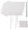 5 Pezzi Cartelli da Giardino con Pali Segni di Freccia Vuoti Segno di Cortile in plastica Cartelli Direzionali per Matrimoni per Festa di compleanno Segnaletica stradale Bianco Fai-Da-Te 43x15 cm