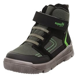 Superfit Jungen Mars Leicht Gefütterte Gore-tex Schneestiefel, Schwarz Grün 0010, 34 EU Weit