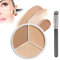 Concealer Palette,Correcting Concealer 3in1,Full Cover Concealer Palette,Concealer,Tri-Color Concealer Make Up,Concealer Foundation Palette, Narben und mildert feine Linien