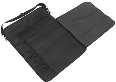 Amosfun Borsa da Professionale con Tracolla Organizer Portaposate Arrotolabile per 12 Utensili Facile Trasporto