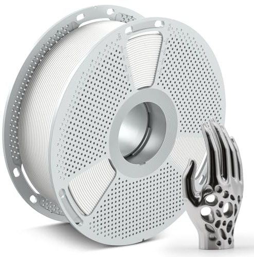 SUNLU PC-ABS 3D Filament 1.75mm 1KG, PC & ABS Hybrid 3D Filament, High-Strength, Paint & Plate Ready, Industrial-Grade, Heat-Resistant Spool, Dimensional Accuracy +/-0.02mm, 1KG Spool(2.2lbs), White