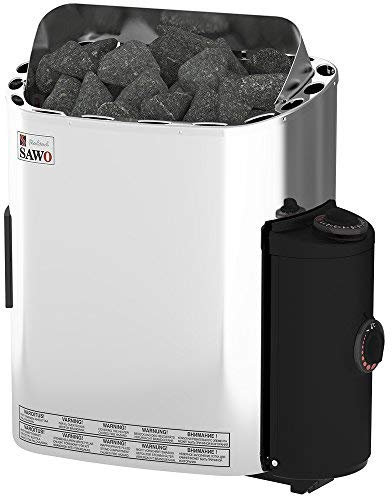 Sauna Poêle Électrique SAWO SCANDIA, Gamme de puissance: 4,5 kW; 6,0 kW; 8,0 kW; 9,0 kW; avec unité de contrôle intégrée (NB modèle); Multi-Tension: soit monophasé ou triphasé;