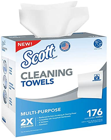 Scott Toallas de limpieza de papel, 176 unidades, caja de: 1