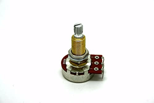 Bourns Potentiometer B500K 500K Linjär Long Split Shaft 3/8 Bushing för Bas- eller elgitarr USA med Humbucker gitarrpickuper