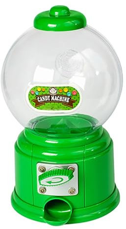 hansum Mini Candy Machine Portable Vending Gumball Dispenser Twist Candy Dispenser Cute Sweets Machine (Color : Green)