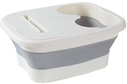 Bacino per pediluvio, vasca da bagno, vasca idromassaggio, lavandino per piedi in ammollo, ciotola per piedi per casa, bacinella per massaggi pieghevole, ergonomica, secchio portatile per atleti
