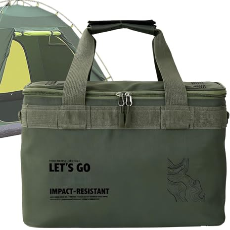 Bolsas De Camping Para Organizar,22L Almacenamiento Portátil de Utensilios de Cocina de Campamento | Organizador de Transporte Utilitario | Para Senderismo Mochilero Picnic Barbacoa Kayak Equipo De Ex