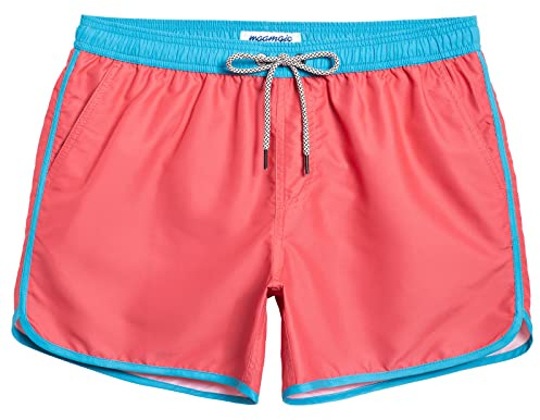maamgic Short de Bain Homme Vintage - Maillot de Bain Homme Bermuda Séchage Rapide Doublure Confortable avec 3 Poches
