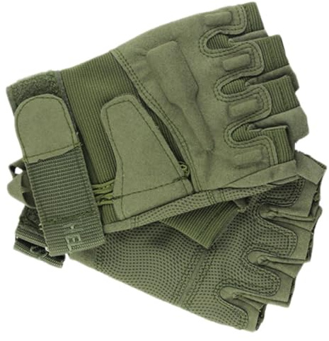 FOYTOKI Half-Finger Riding Gloves for Men XL, Outdoor Non-Slip Sports Fitness Cycling Gloves, Breathable Lightweight Training Hand Protection Random Color