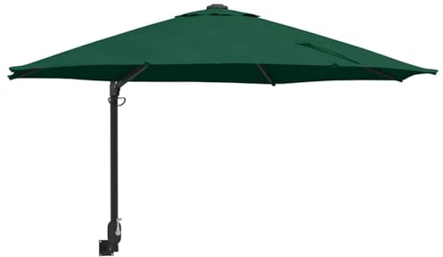 Vopese Garden Parasol Green 248 x 248 x 148 cm Polyester and Steel For outdoor, terrace, and garden shading purposes ZSSCJ-UK42003228UK