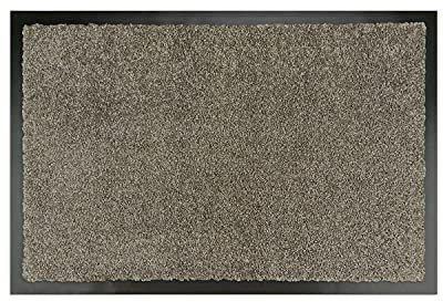 WohnDirect Premium Fußmatte Taupe 50x70 cm für Innen und Außen - Schmutzfangmatte mit sehr guter Schmutzaufnahme - rutschfest & waschbar - Küchenteppich, Teppich Läufer, Küchenläufer, Eingangsmatte