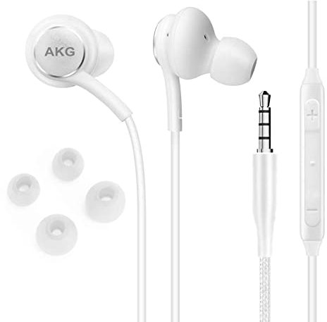 UrbanX Écouteurs stéréo filaires pour Amazon Fire HD 10 Plus (2021) avec microphone et boutons de volume Câble tressé