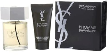 LHomme by Yves Saint Laurent for Men - 2 Pc Gift Set 3.3oz EDT Spray, 1.6oz Shower Gel