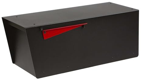 Rusty Design Modern Post-Mounted Mailbox with Personalized Address Numbers, Small Size #HC100 (Without Address Numbers)