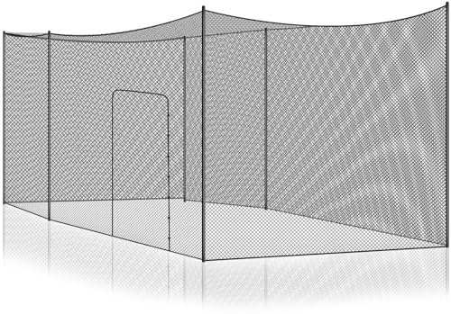 Syhood Baseball-Schlagkäfignetz, strapazierfähig, Cricket-Softball-Schlagen, Übungsnetz, tragbarer Pitching-Käfig, Training, Sport, Barriere-Bildschirm für Hinterhof, Outdoor (Rahmen Nicht im