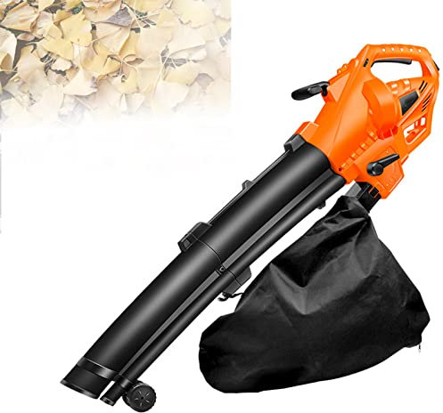 POCDOKYZ Aspirateur à Feuilles Électrique Multifonction 3 en 1, Souffleur de Feuilles de Jardin Extérieur 3000 W avec Sac à Poussière de 35 L, Facile à Utiliser pour Nettoyer Les Feuilles et Autres