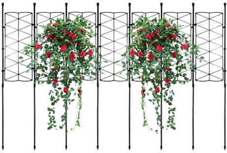 Traliccio Per Piante - Traliccio Da Giardino Per Piante Rampicanti, Supporto Per Piante In Ferro, Pannelli A Griglia In Reticoli Metallici, Struttura Per Piante Porta Piante Da Giardino