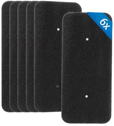 6 Pezzi Filtro Asciugatrice per Hoover Candy 40006731,Filtro per Scambiatore 275 x 125 x 10 mm.Filtro in Spugna per Asciugatrice a Condensazione e a Pompa di Calore