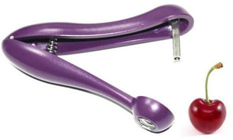 SMASOLO Snocciolatore Ciliegie Ergonomico con Meccanismo Utensile per Rimuovere Frutta Casual per Cucina Colore Casuale