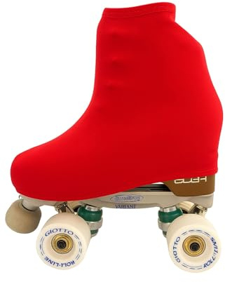 Genérico CRLSPORT Cubre patín para niña y Mujer, Funda PatinSkate, Professional Skating, Patinaje Hielo,artístico o en línea. 180 Densidad. Talla Universal Adulto y niños. Color Rojo